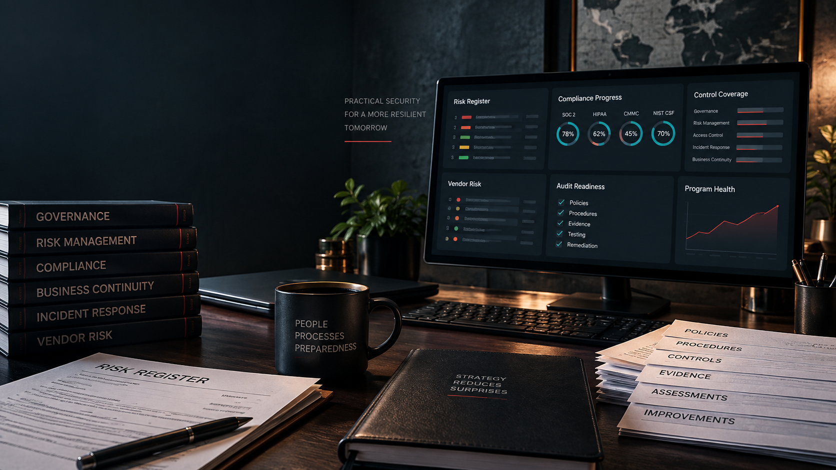 Fractional GRC services for governance, risk management, compliance, vendor risk and audit readiness